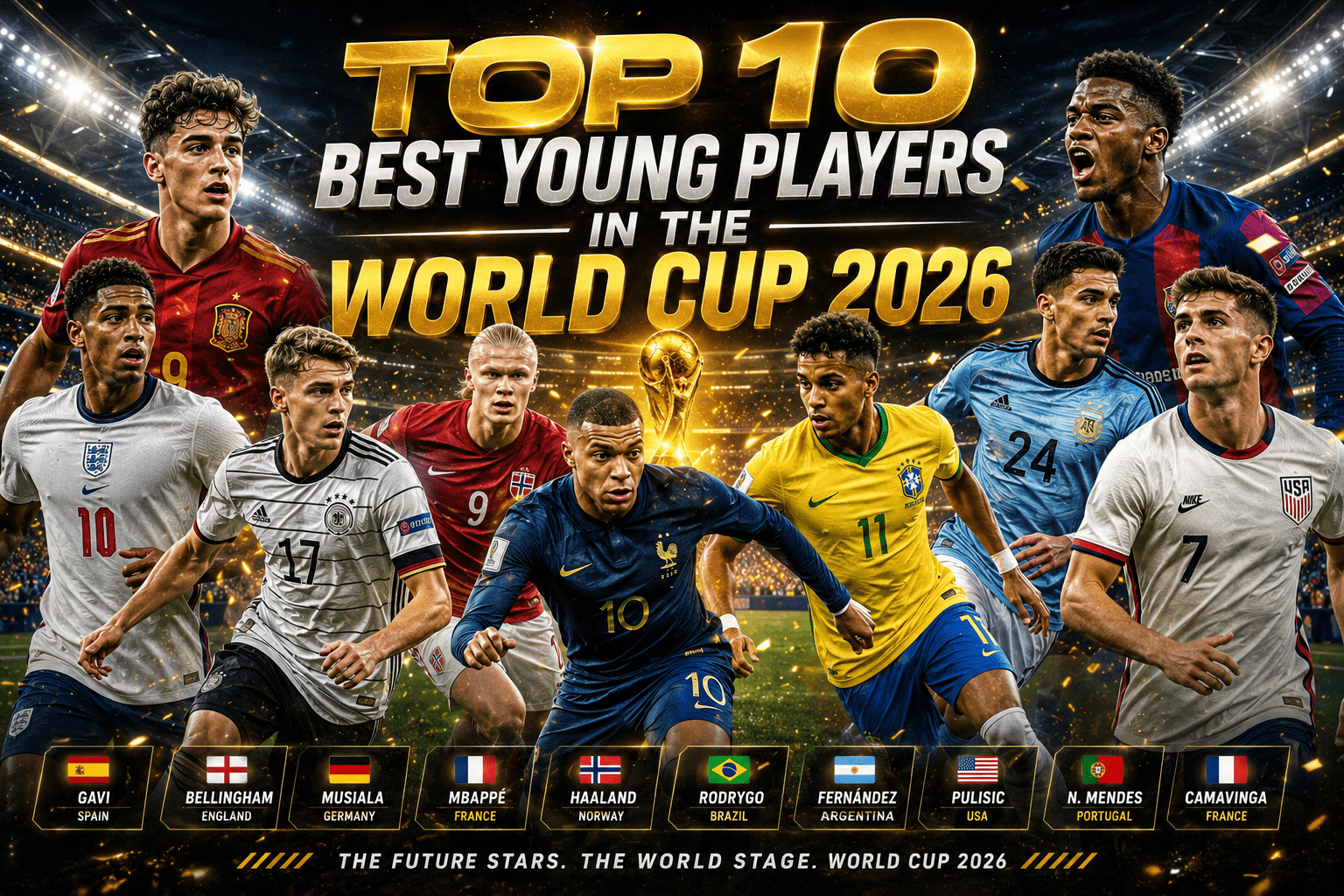Top 10 Best Young Players in the World Cup 2026