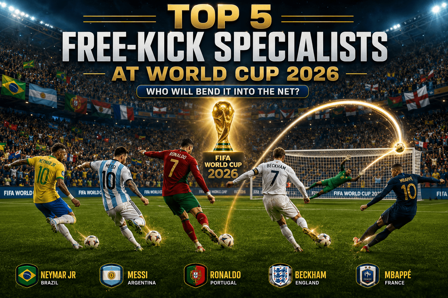 Top 5 Free-Kick Specialists at World Cup 2026: Who Will Bend It Into the Net?